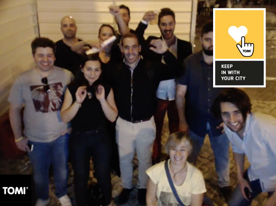 Happy company outing