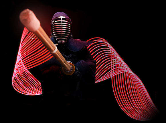 Image of a kenshi with his light sword