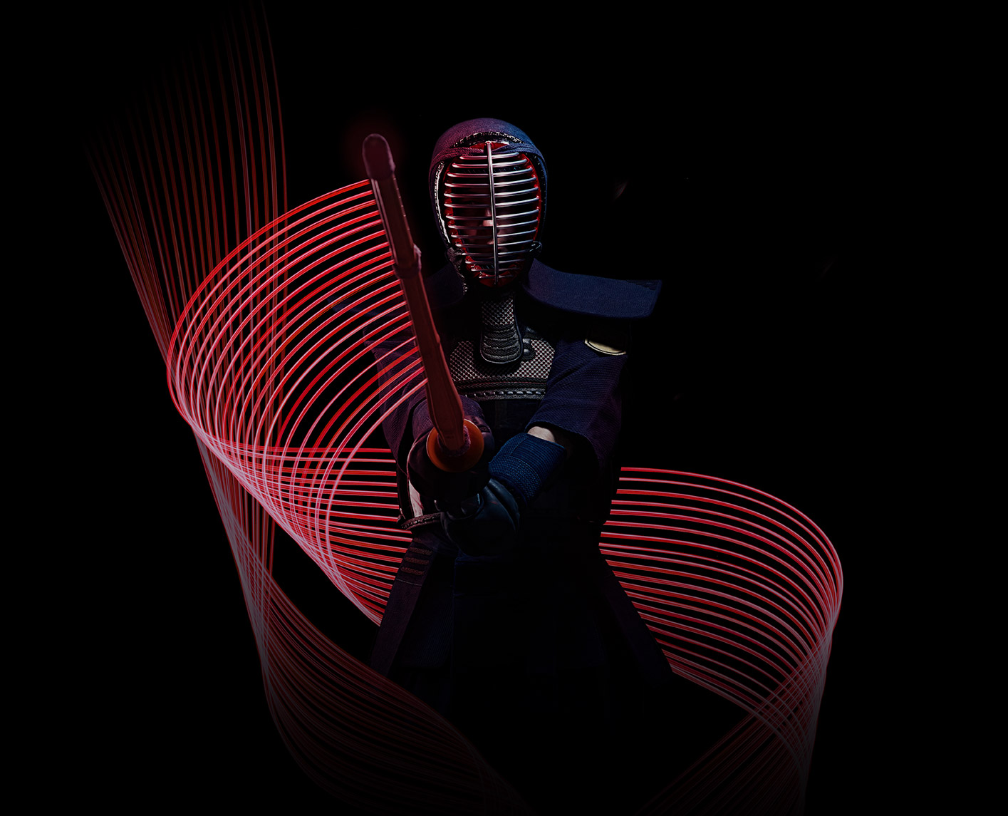 Image of a kenshi with his light sword