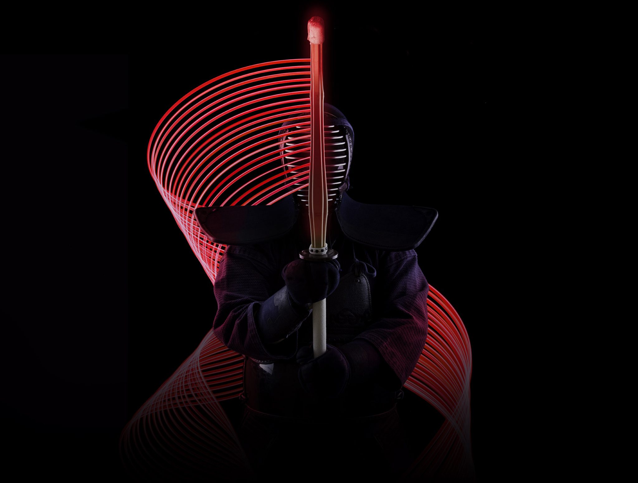 Image of a kenshi with his light sword