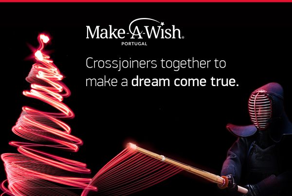 Crossjoin's institutional image promoting Make-a-Wish Christmas solidarity action