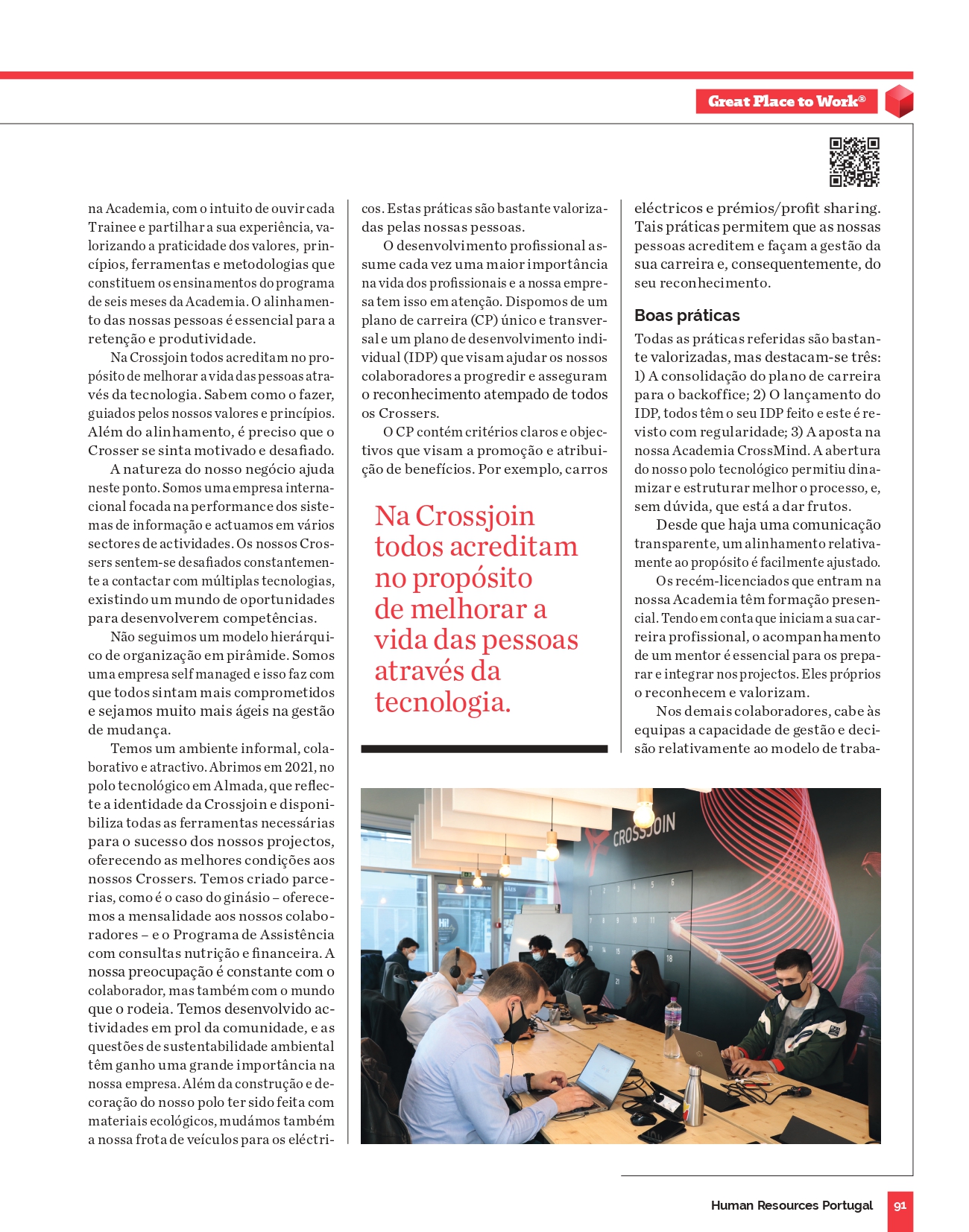 página 2 do artigo da revista Human Resources